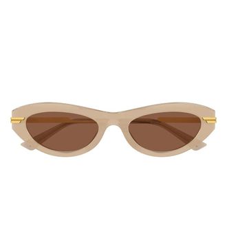 Bottega Veneta Sunglasses, unisex, Yellow, Size: 53 MM Cat-eye Sunglasses