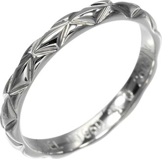 Chanel Platinum 950 Band Ring (Pre-Owned)