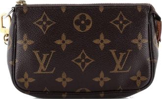 Louis Vuitton Pochette Accessoires Monogram Canvas Mini clutch bag - Bruin