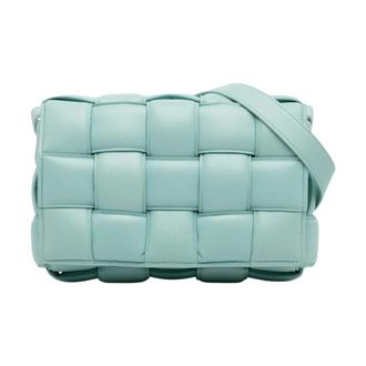 Bottega Veneta Pre-owned Intrecciato Padded Cassette - Dames - Pre-owned - Blauw - Maat: ONE Size Leer