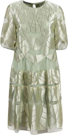 Alberta Ferretti Groene Abito Jurk - Dames - Casual kleedjes - Groen - S - Kleedjes
