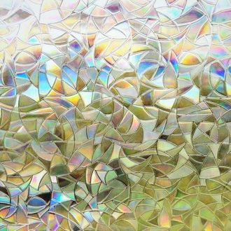 No Brand L&aacute;mina Para Ventanas - L&aacute;mina De Privacidad - Crea Privacidad - Autoadhesiva Est&aacute;tica - 445 X 400 Cm - Incolora