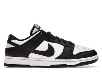 Nike Mens Dunk Low Retro Basketball Sneakers In White/white/black