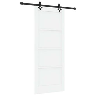 vidaXL Puerta Corredera Orkdal 83 X 202 Cm Madera De Pino Maciza Vidaxl