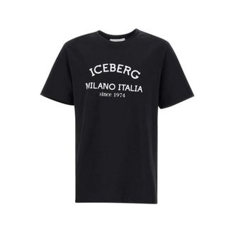 Iceberg T-Shirts, male, Black, Size: S T-shirt