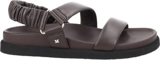 Max Mara Mxamacro Sandalen - Dames - Sandalen - Bruin - 37 EU - Leer - Schoenen