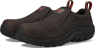 Merrell Mens Merrell Jungle Moc J099319 Brown Leather Comp Toe Work Shoes ZAP381