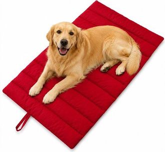 OEM Alfombrilla Impermeable Perros Exterior, 110 X 68 Cm, Verde Militar, Manta Lavable Perros Coche Maletero, Cama Plegable Bolsa Almacenamiento