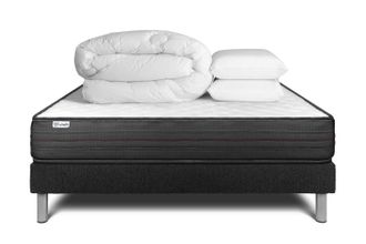 VITALIT Pack Colch&oacute;n Negro Espuma Viscoel&aacute;stica 140 X 190