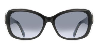 Kate Spade New York Elowen/G/S Asian Fit 807/9O Womens Sunglasses Black Size 55