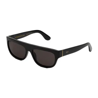 Retro Superfuture Sunglasses, unisex, Black, Size: ONE SIZE Logo-detail Sunglasses