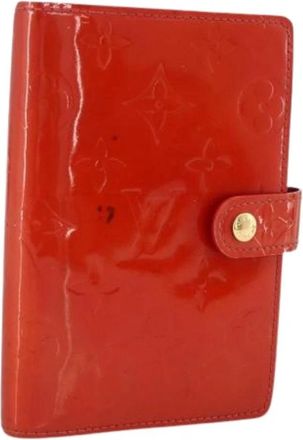 Louis Vuitton Pre-owned Day Planner Cover - Dames - Vintage Accessoires - Rood - ONE Size - Leer - Vintage