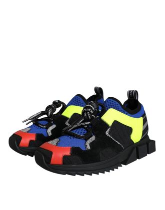 Dolce & Gabbana Womens Multicolor Mesh Sorrento Trekking Sneakers Shoes