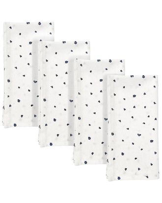 Lenox Set Of 4 Blue Bay Dot Napkins