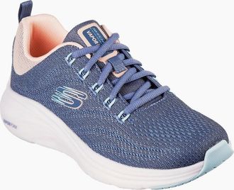 Skechers Womens Womens Mesh Lace Up W Air Cool Slip On Trainers - Multi/Navy - Size: 5.5