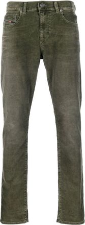 Diesel corduroy tapered leg trousers - men - Cotton/Polyester/Spandex/Elastane - 29/32 - Green