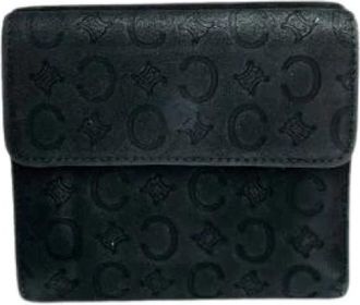 Celine Pre-owned Su&egrave;de Portemonnee - Dames - Vintage Accessoires - Zwart - ONE Size - Su&egrave;de - Vintage