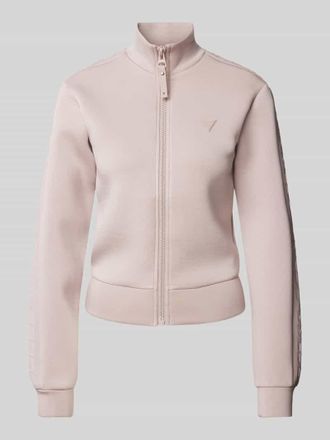Guess Sweatjacke aus Scuba in Taupe, Gr&ouml;&szlig;e M