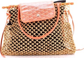 Goyard Aligre Bag Raffia Net with Coated Canvas