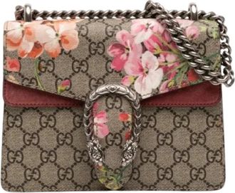 Gucci Pre-owned Suede Crossbody Bag - Dames - Vintage Schoudertas - Bruin - ONE Size - Leer - Vintage