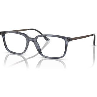 Giorgio Armani 55mm Rectangle optical glasses in Blue at Nordstrom