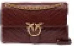 Pinko Pinko, Tassen, Dames, Bruin, ONE Size, Leer, Love One Light Classic