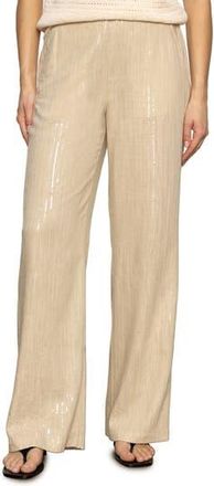 Sanctuary Coastal Sequin Stripe Pants in Sand Sequin at Nordstrom Rack, Size Xx-Large
