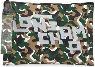 Longchamp Camo Wristlet in Khaki at Nordstrom Rack