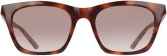 Nike Vital Flow 53mm Gradient Tea Cup Sunglasses in Tortoise /Brown Gradient at Nordstrom