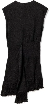 Lanvin Fringe-Trimmed Dress - Black
