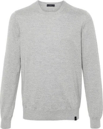 Fay virgin wool sweater - men - Virgin Wool - 56 - Grey