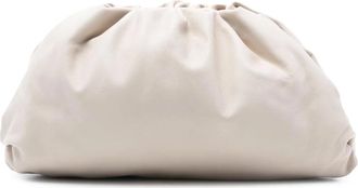 Bottega Veneta Pre-owned Clutches, female, White, Size: ONE SIZE Pre-owned Vintage Leather Pouch Clutch