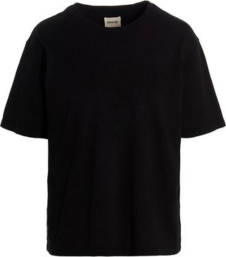 Khaite Zwarte Katoenen T-shirt