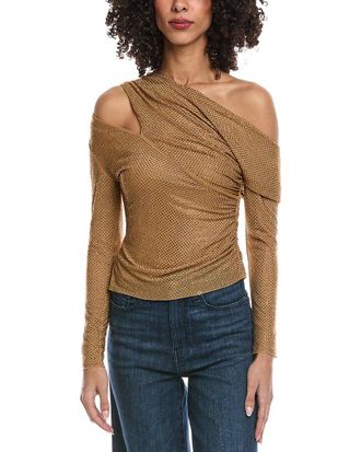 Self Portrait Rhinestone Top