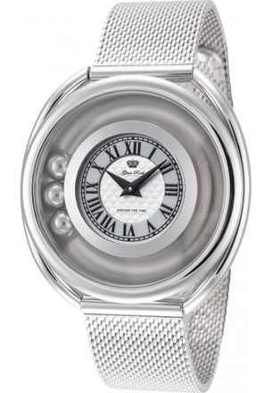 Glam Rock Womens GR-062-22 Ladies Around The Time Watch - Silver - One Size