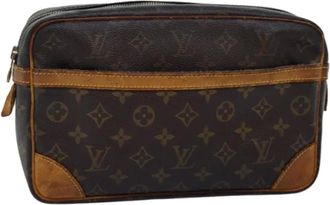 Louis Vuitton Pre-owned Tela clutches - - Pre-owned - Donna - Marrone - ONE SIZE