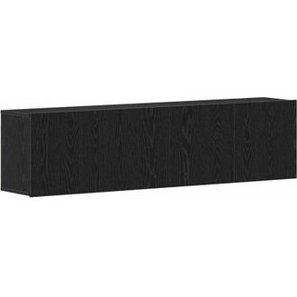 vidaXL Vidaxl - tv Cabinets 2 pcs Black Oak 160x30x41 cm Engineered Wood
