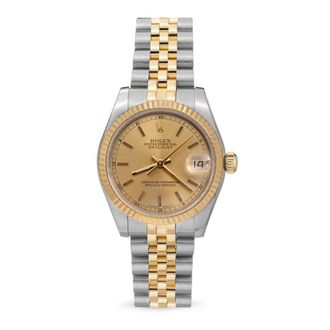 Rolex Pre-owned Rolex Datejust Automatic Champagne Dial Ladies Watch 68273 CSJ