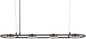 Beliani LED Pendant Lamp MALI Metal Black