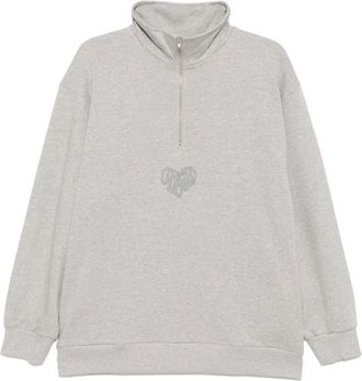 Off Duty Sweater met print - Grijs