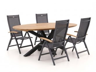 Hartman Hartman Troy/Stephanie 200cm dining tuinset 5-delig verstelbaar