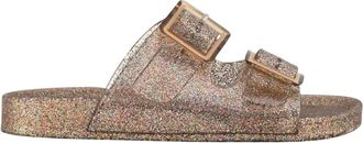 Colors Of California Schoenen, Dames, Beige, 38 EU, Sandalo Ciabatta Glitter Jelly
