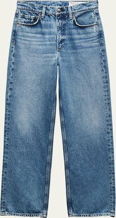 Rag & Bone Shea High-Rise Relaxed Straight Ankle Jeans