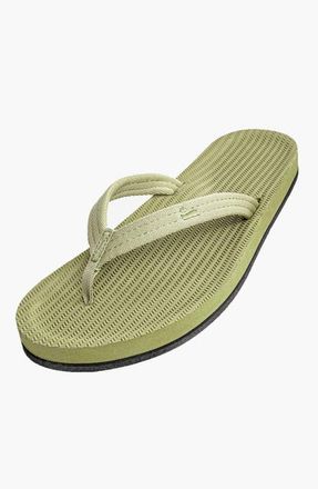 indosole Responsibly-Made Tire Sole Easy Living Flip Flops in Matcha at Nordstrom, Size 10