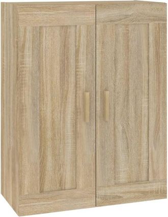 vidaXL Wall Cabinet Sonoma Oak 69.5x32.5x90 cm Engineered Wood vidaXL