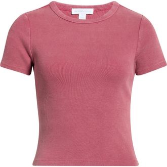 Beyond Yoga On Repeat Rib Baby T-Shirt in Dark Pink at Nordstrom, Size X-Large