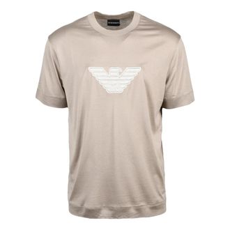 Emporio Armani t-shirt - Heren - T-shirts - Beige - L - Tops