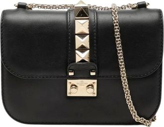 Valentino Pre-owned Small Rockstud Glam Lock Crossbody - - Pre-owned - Donna - Nero - ONE SIZE
