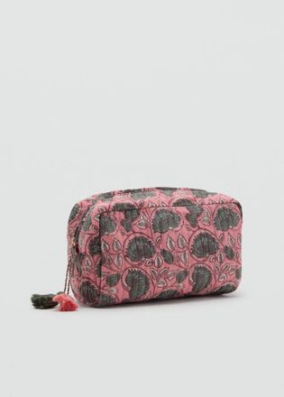 Mango Necessaire stampa floreale rosa - Donna - Taglia unica - MANGO