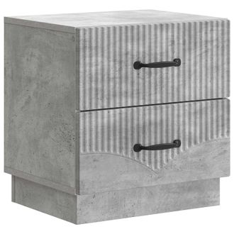 vidaXL Armario De Noche Con Caj&oacute;n Gris Hormig&oacute;n 43 X 34,5 X 44,5 Cm Vidaxl